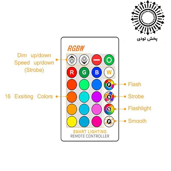  لامپ LED RGB قابل تنظیم